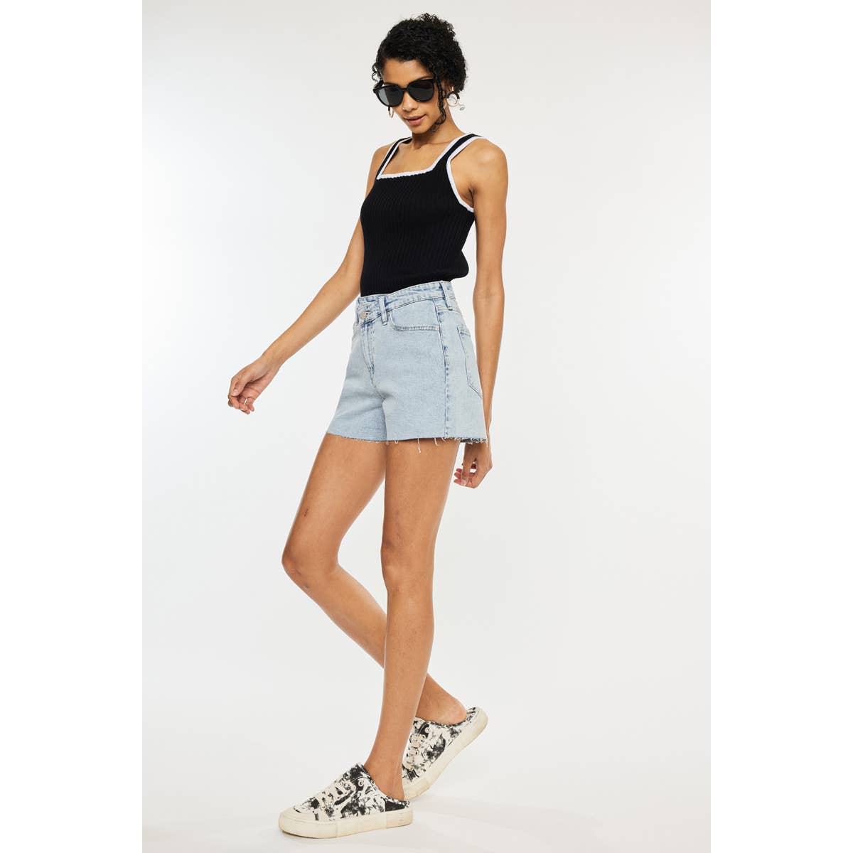 KAN CAN HIGH RISE CROSSOVER SHORTS