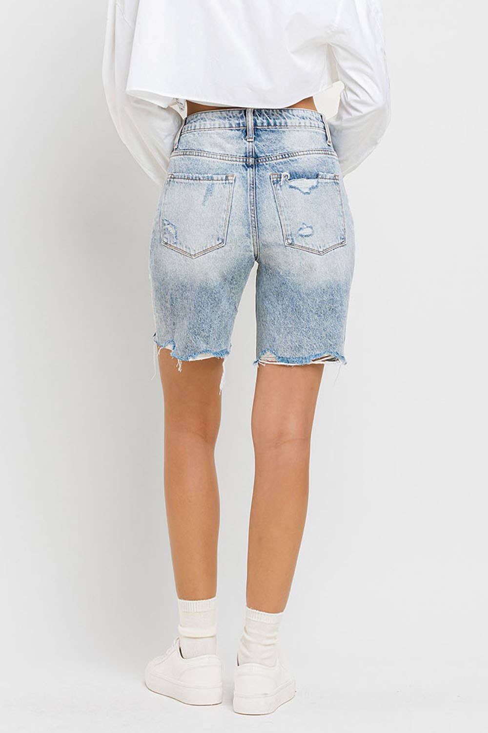 VERVET SUPER HIGH RISE BERMUDA SHORTS