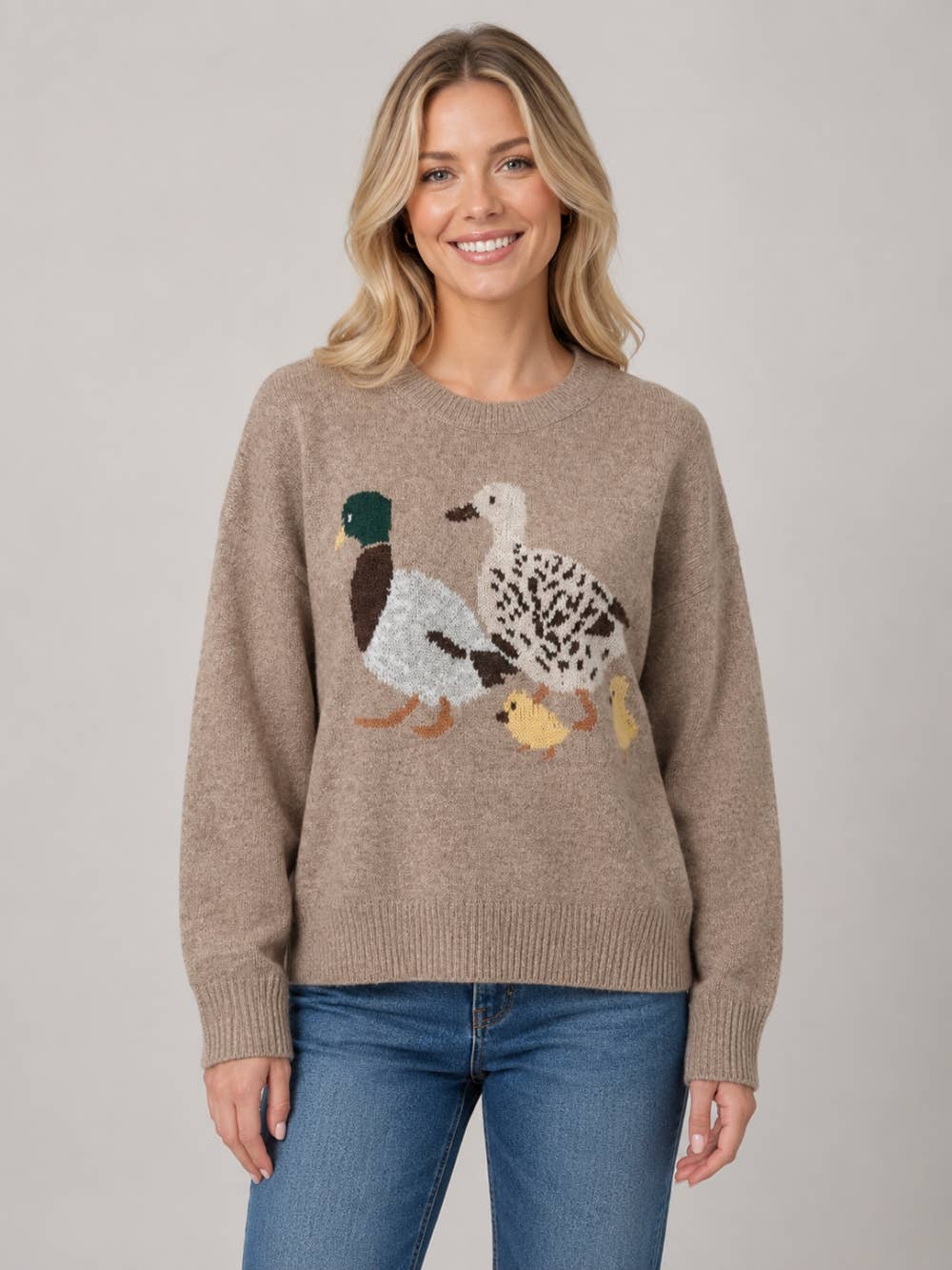 Duck Family Crewneck Sweater