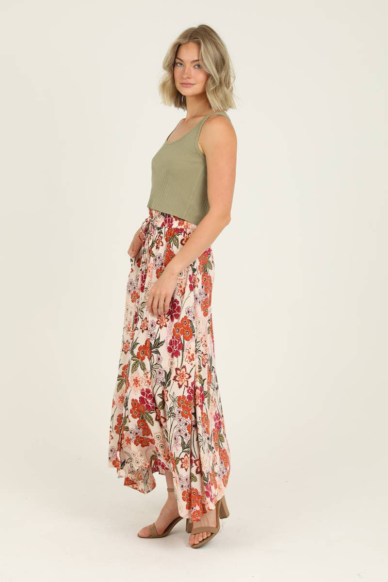MAXI SKIRT WITH CENTER SLIT