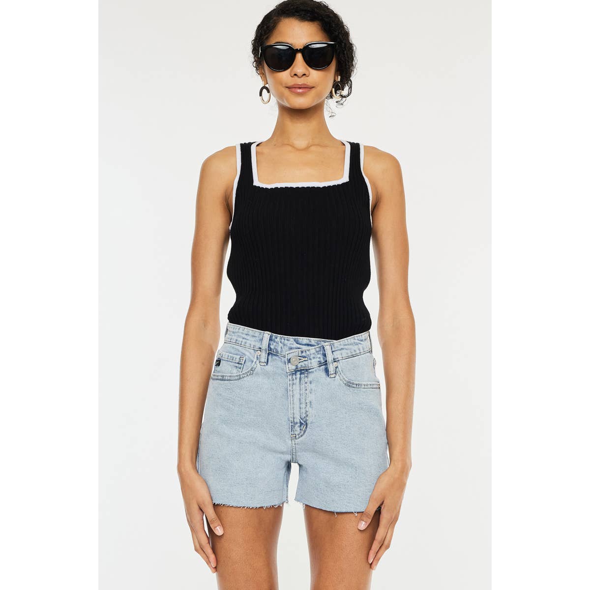KAN CAN HIGH RISE CROSSOVER SHORTS