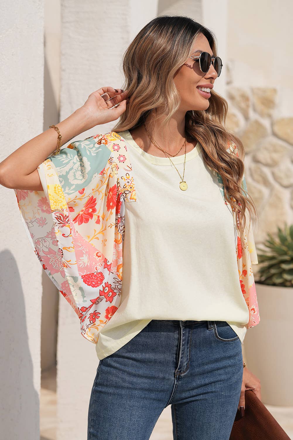 Floral Patchwork Blouse