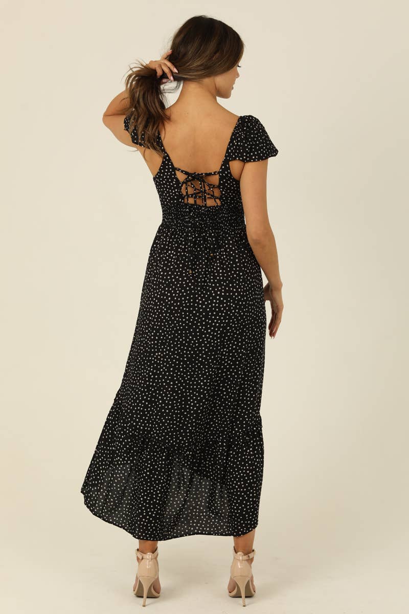 WOMEN’S SMOCKED WAIST DRESS