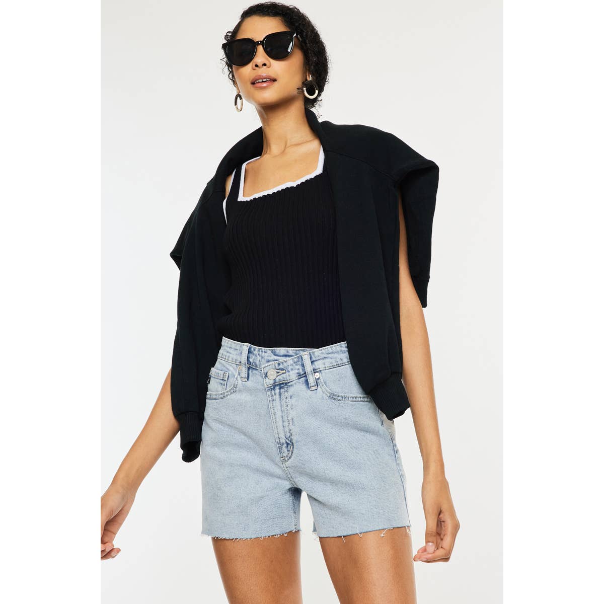 KAN CAN HIGH RISE CROSSOVER SHORTS