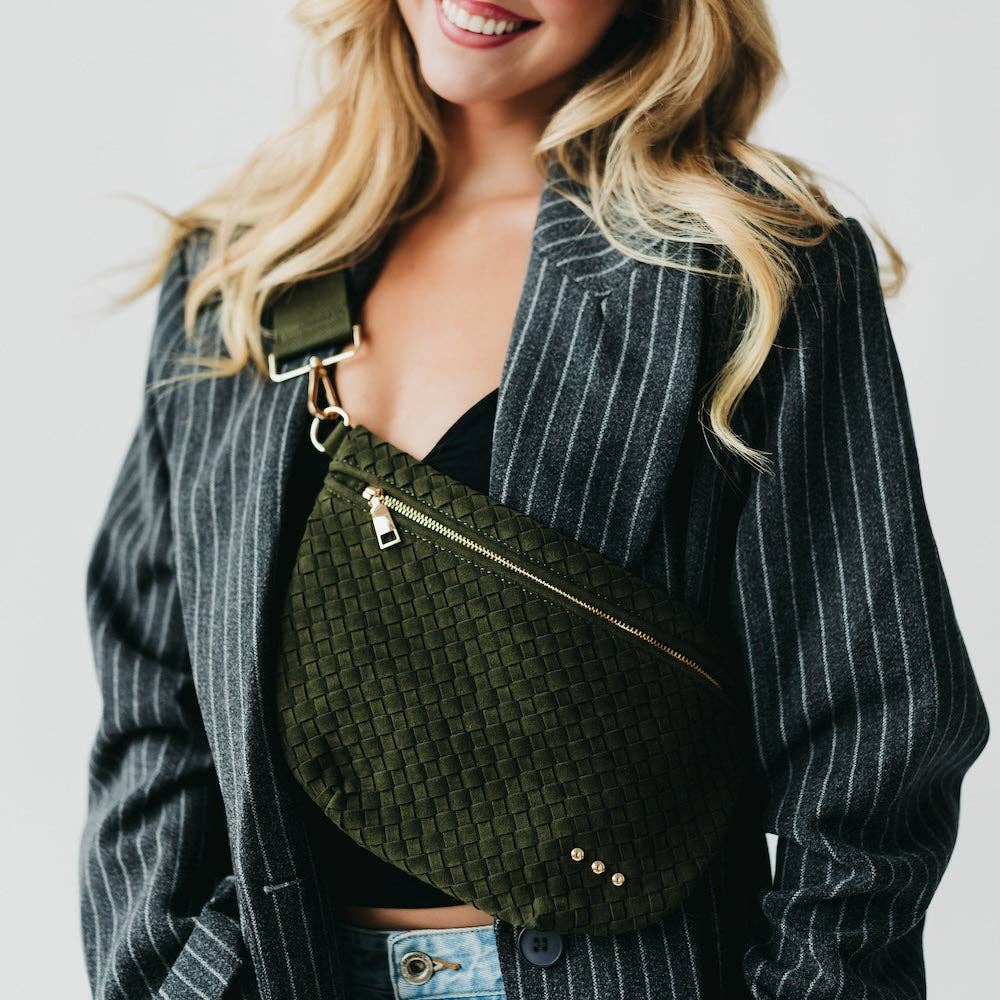 Suede Westlyn Woven Bum Bag - NEW COLORS!