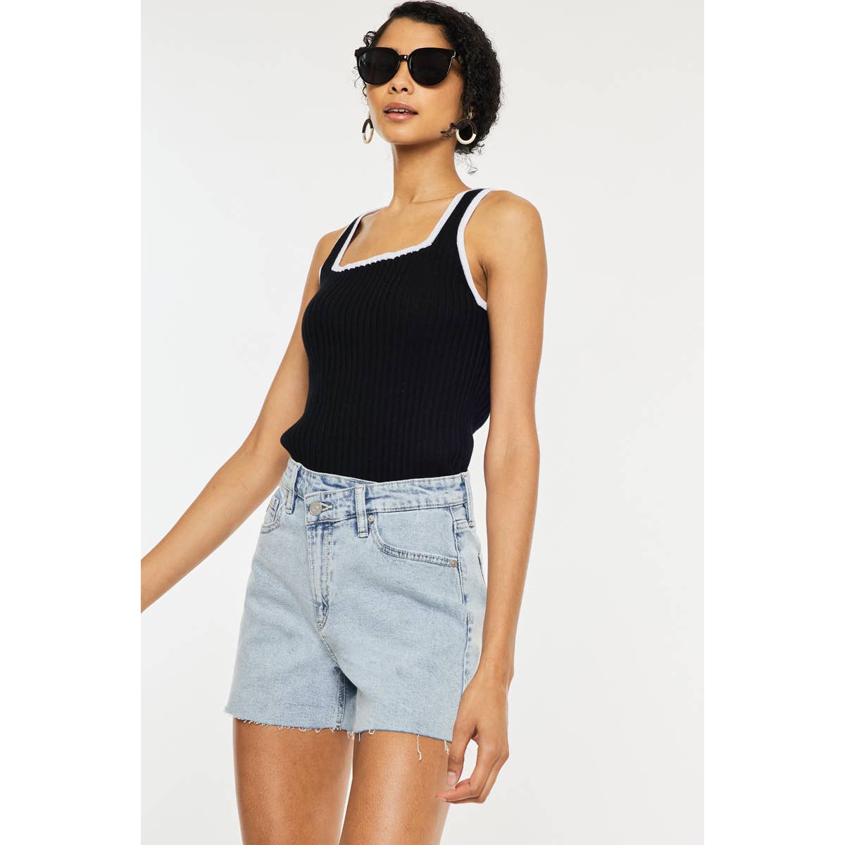 KAN CAN HIGH RISE CROSSOVER SHORTS