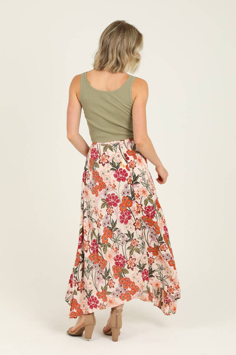 MAXI SKIRT WITH CENTER SLIT